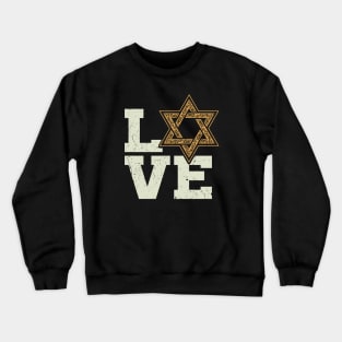 Jewish Star of Davi - Love Crewneck Sweatshirt